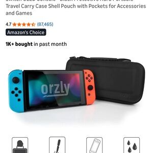 Black Protective Hard Case for Nintendo Switch